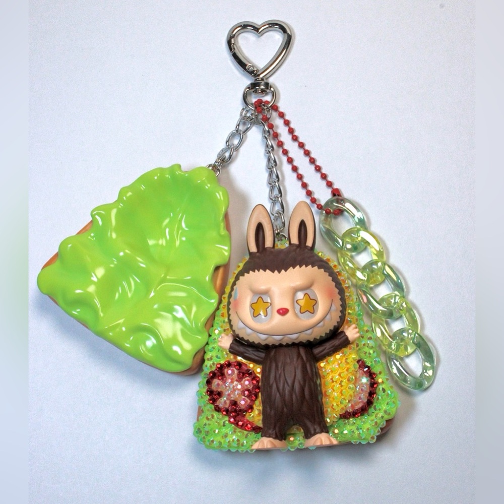 Labubu Wacky Mart Bedazzled Bag Charm